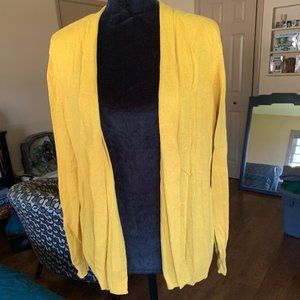Mustard Old Navy Open Front Cardigan